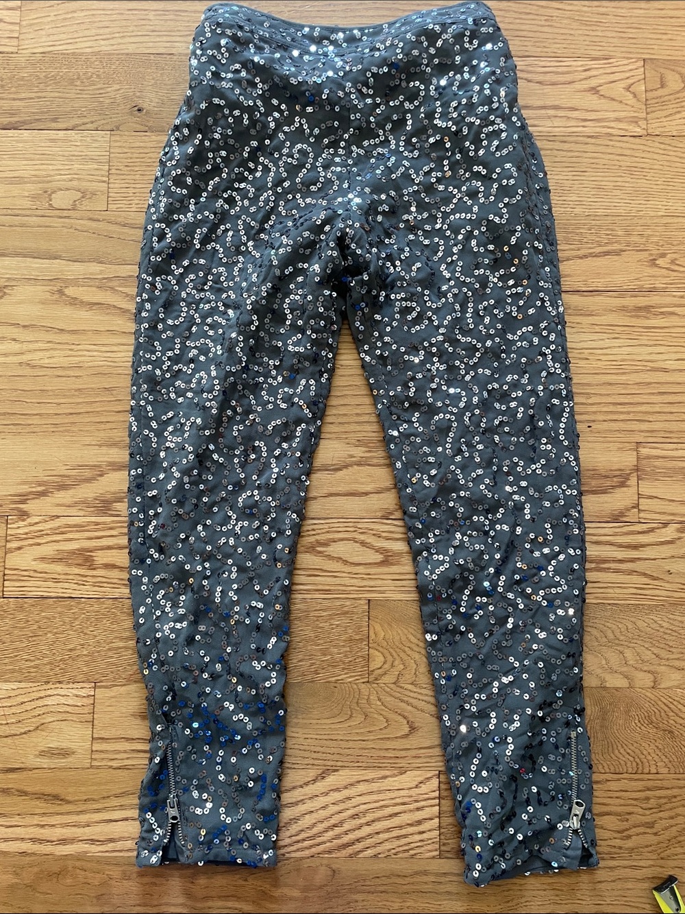 abercrombie kids Grey Sequin Leggings